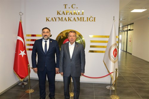 KAPAKLI MİLLİYETÇİ HAREKET PARTİSİ KAYMAKAM MUSTAFA GÜRDAL'I ZİYARET ETTİ