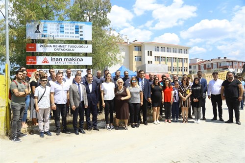 Zeliha Mehmet Tusçuoğlu Ortaokulunun Temeli Atıldı