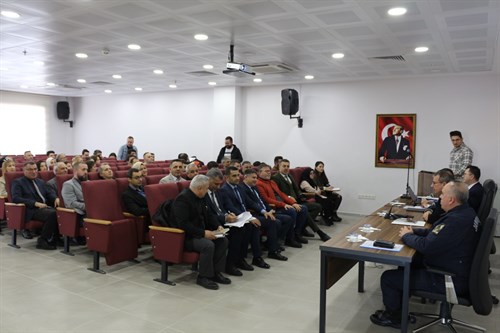 Kaymakam Mustafa GÜRDAL Başkanlığında Okul Güvenliği Konulu Toplantı Yapıldı